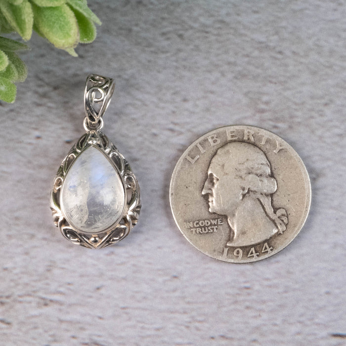 Moonstone Pendant 4.32 g 30x16mm - InnerVision Crystals