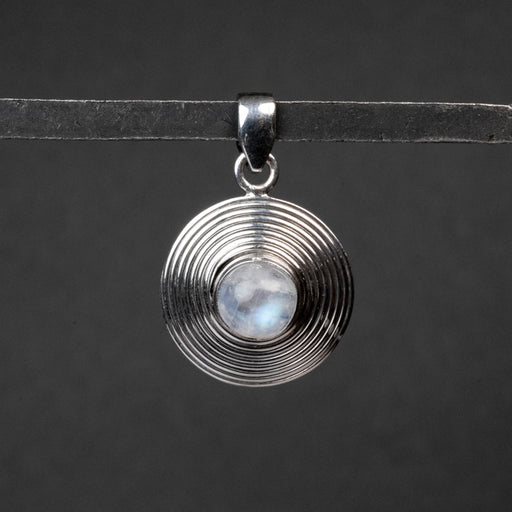 Moonstone Pendant 8mm .925 Silver - InnerVision Crystals