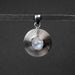 Moonstone Pendant 8mm .925 Silver - InnerVision Crystals