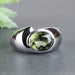 NEW Men's Moldavite Ring 10x8mm - InnerVision Crystals