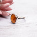 Orange Kyanite Ring 12x9mm Size 7 - InnerVision Crystals