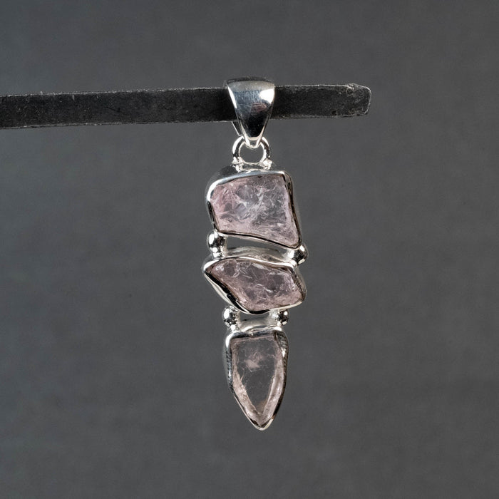 Raw Morganite Pendant 5.84 g 43x13mm - InnerVision Crystals