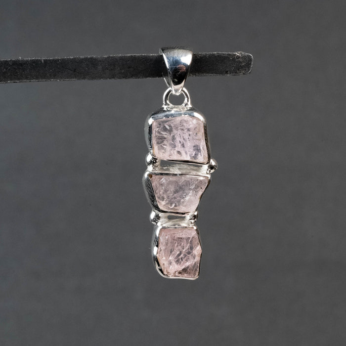 Raw Morganite Pendant 6.08 g 41x13mm - InnerVision Crystals