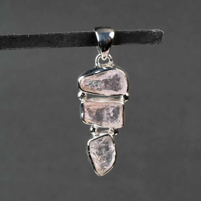 Raw Morganite Pendant 6.56 g 41x14mm - InnerVision Crystals