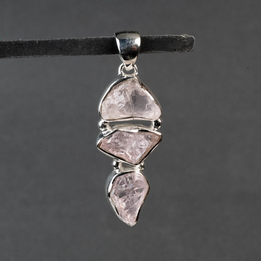 Raw Morganite Pendant 7.38 g 46x15mm - InnerVision Crystals