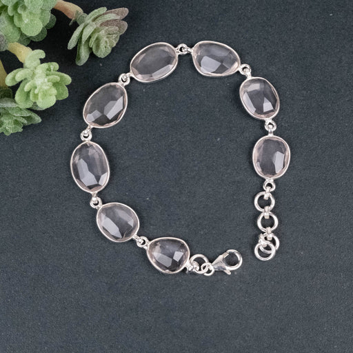 Rose Quartz Bracelet Adjustable .925 - InnerVision Crystals