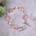 Rose Quartz + Pearl Adjustable Bracelet .925 - InnerVision Crystals