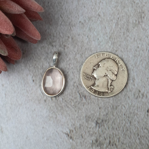 Rose Quartz Pendant 1.44 g 23x12mm - InnerVision Crystals