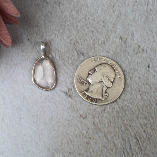 Rose Quartz Pendant 1.48 g 24x11mm - InnerVision Crystals