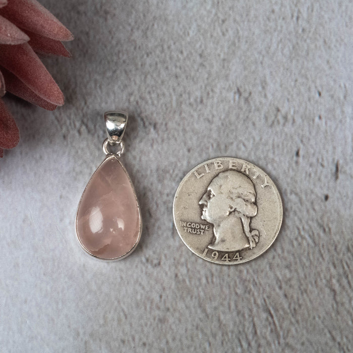 Rose Quartz Pendant 6.37 g 35x15mm - InnerVision Crystals