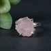 Rose Quartz Ring 15x13mm Size 7 - InnerVision Crystals