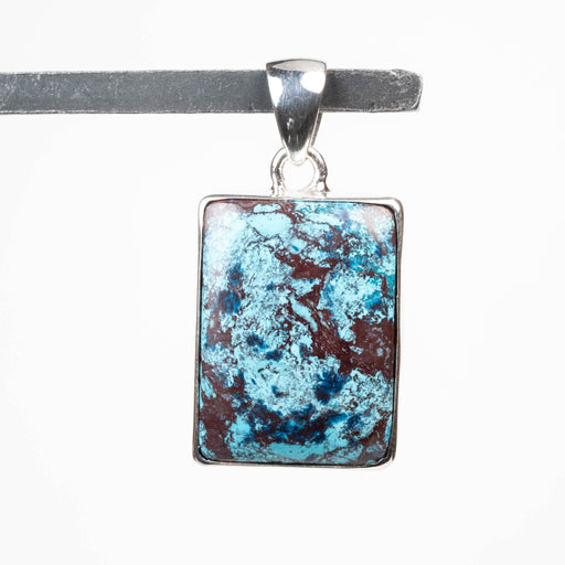 Shattuckite & Chrysocolla Pendant 9.72 g 38x19mm - InnerVision Crystals