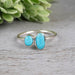 Sleeping Beauty Arizona Turquoise Ring 5 - 7mm Size 8 - InnerVision Crystals