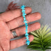 Sleeping Beauty Turquoise Chip Bracelet .925 Adjustable - InnerVision Crystals