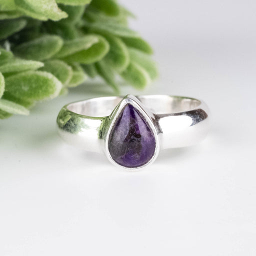 Sugilite Ring 8x5mm Size 8 - InnerVision Crystals