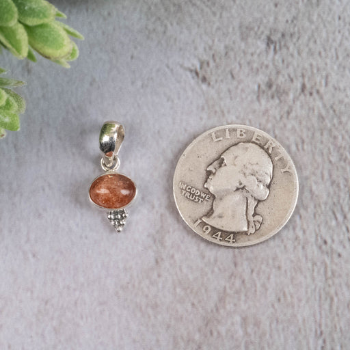 Sunstone Pendant 1.61 g 22x10mm - InnerVision Crystals