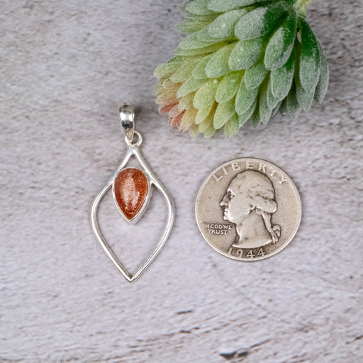 Sunstone Pendant 2.85 g 42x19mm - InnerVision Crystals