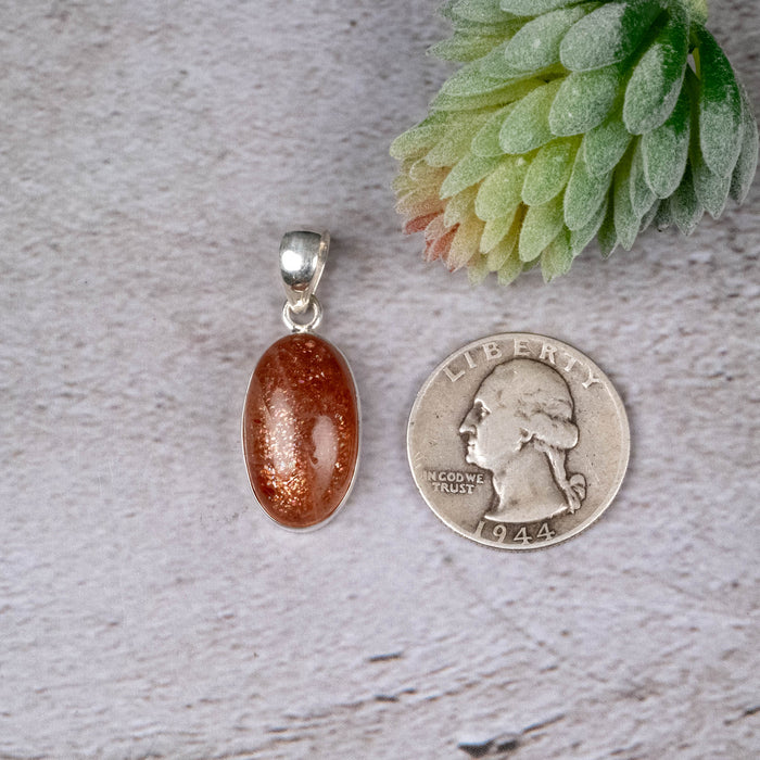 Sunstone Pendant 4.80 g 33x13mm - InnerVision Crystals