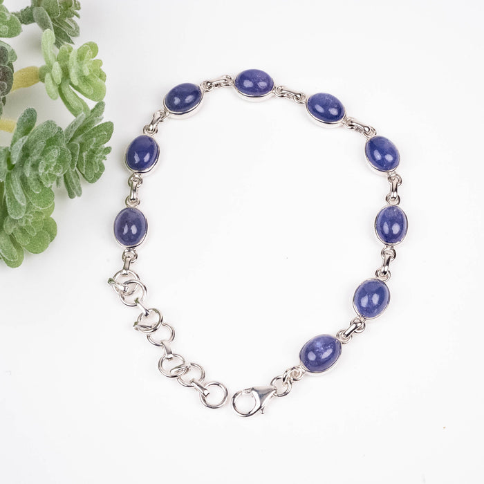 Tanzanite Adustable Bracelet .925 - InnerVision Crystals