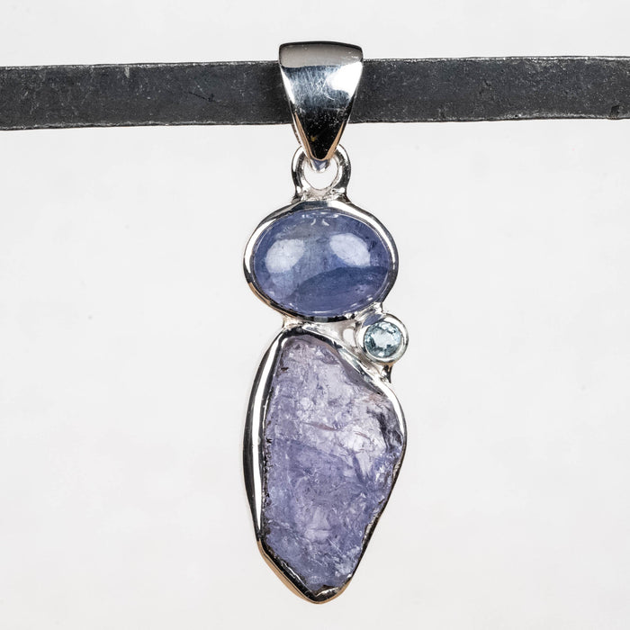 Tanzanite + Blue Topaz Pendant 4.11 g 36x10mm - InnerVision Crystals