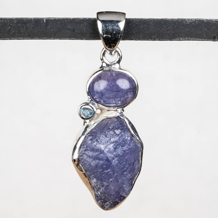 Tanzanite + Blue Topaz Pendant 5.90 g 37x13mm - InnerVision Crystals