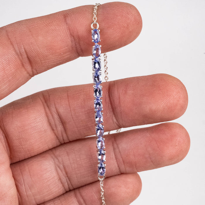 Tanzanite Bracelet .925 Adjustable - InnerVision Crystals