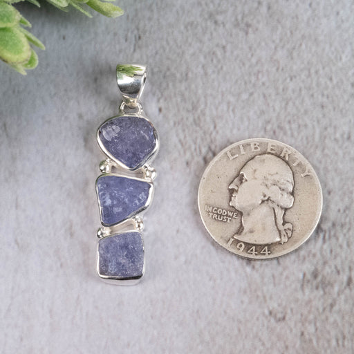 Tanzanite Pendant 7.22 g 47x14mm - InnerVision Crystals