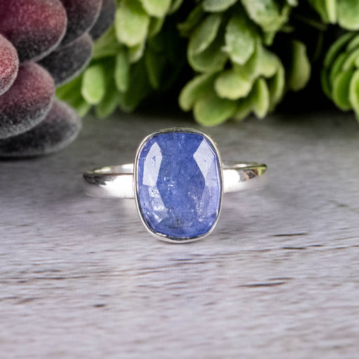 Tanzanite Ring 10x9mm Size 8 - InnerVision Crystals