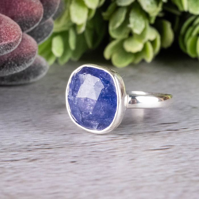 Tanzanite Ring 12x11mm Size 9 - InnerVision Crystals