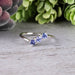 Tanzanite Ring 3mm Size 7 - InnerVision Crystals