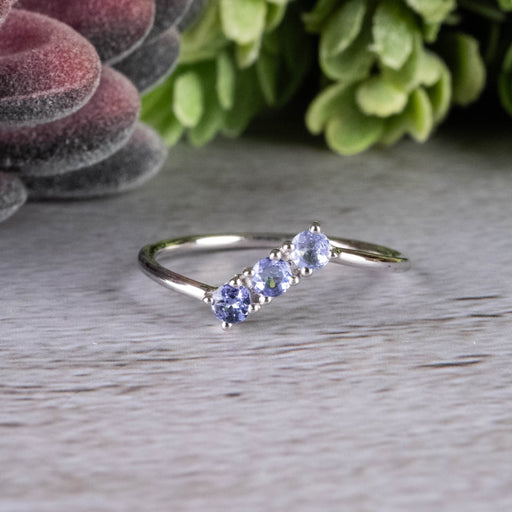 Tanzanite Ring 3mm Size 9 - InnerVision Crystals