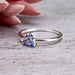 Tanzanite Ring 4mm - InnerVision Crystals