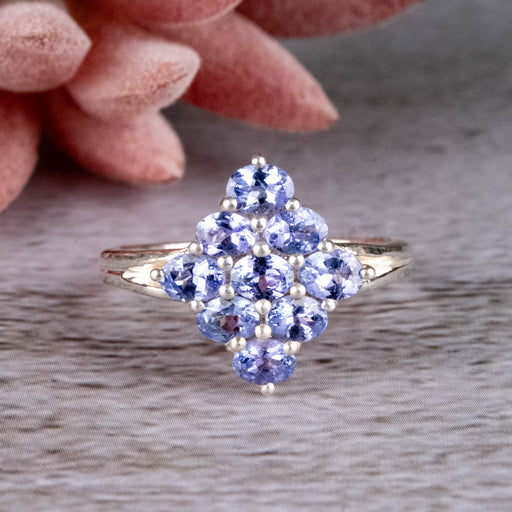 Tanzanite Ring 4x3mm - InnerVision Crystals