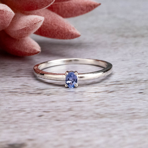 Tanzanite Ring 4x3mm - InnerVision Crystals