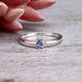 Tanzanite Ring 4x3mm - InnerVision Crystals