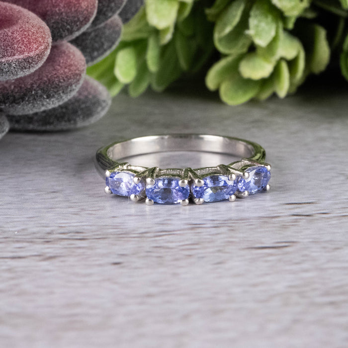 Tanzanite Ring 5x3mm Size 8 - InnerVision Crystals