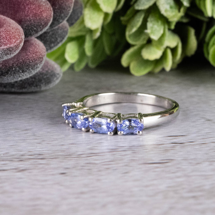 Tanzanite Ring 5x3mm Size 8 - InnerVision Crystals