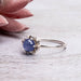 Tanzanite Ring 6mm Size 10 - InnerVision Crystals