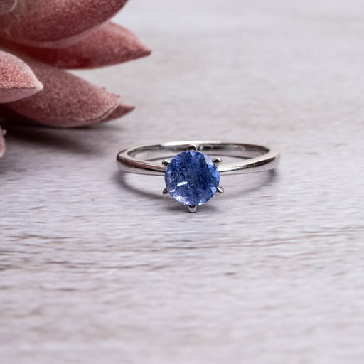 Tanzanite Ring 6mm Size 6 - InnerVision Crystals