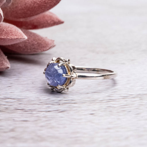 Tanzanite Ring 6mm Size 7 - InnerVision Crystals