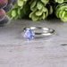 Tanzanite Ring 6mm Size 8 - InnerVision Crystals