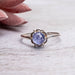 Tanzanite Ring 6mm Size 9 - InnerVision Crystals