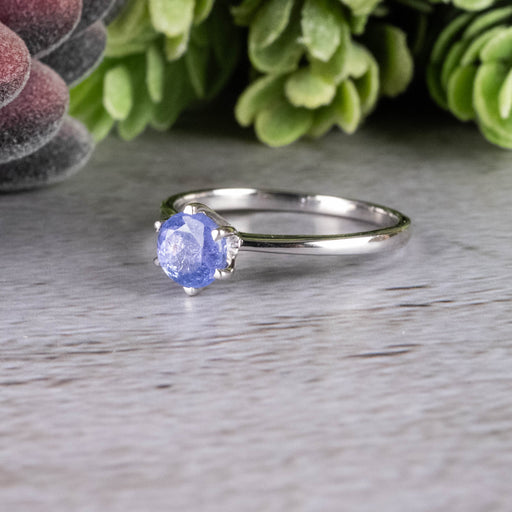 Tanzanite Ring 6mm Size 9 - InnerVision Crystals