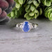 Tanzanite Ring 8x6mm Size 7 - InnerVision Crystals