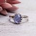 Tanzanite Ring 9x7mm Size 7 - InnerVision Crystals