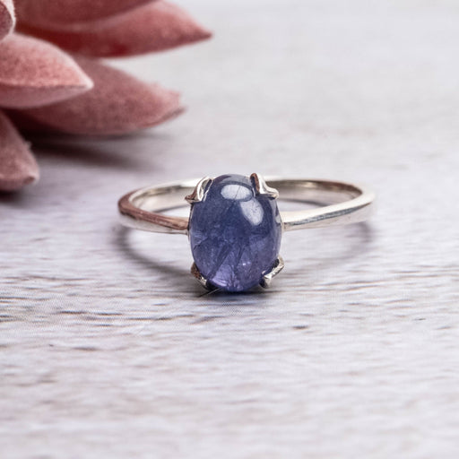 Tanzanite Ring 9x7mm Size 9 - InnerVision Crystals