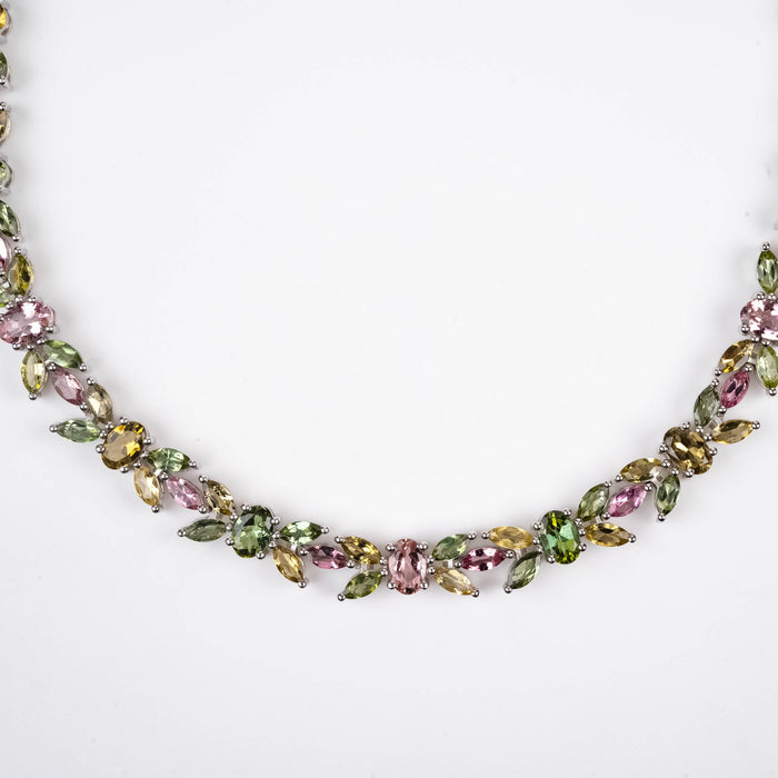 Tourmaline Necklace .925 18.5" Adjustable - InnerVision Crystals