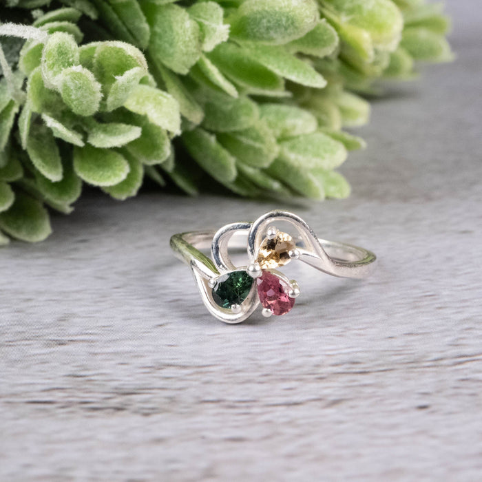 Tourmaline Ring 3 - 4mm Size 7 - InnerVision Crystals