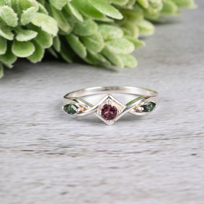 Tourmaline Ring 3mm Size 8 - InnerVision Crystals