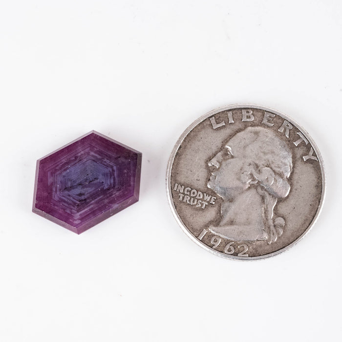 Trapiche Ruby 10.50 ct 15x15mm - InnerVision Crystals